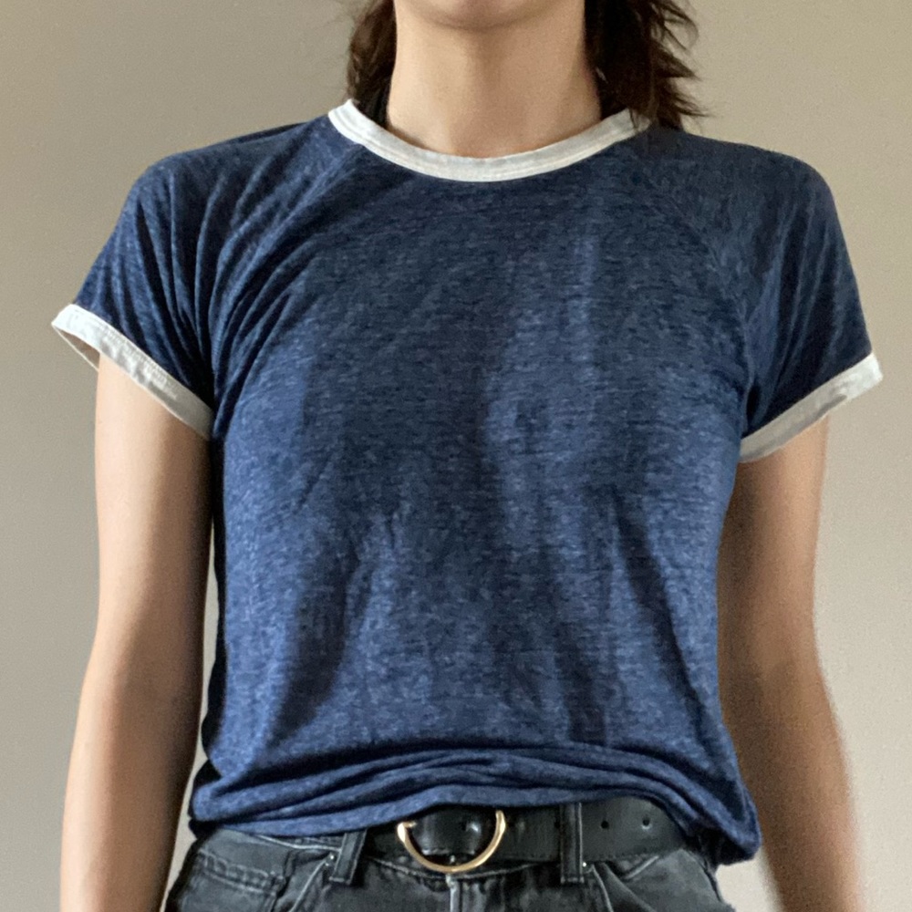 Blue tee